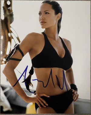 Angelina Jolie Tomb Raider signed Autographed Signature 8x10 matte Photo COA
