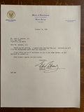 Edwin W. Edwards Signed Autograph Signature Typed Official Letterhead