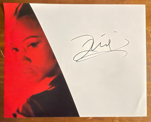 Zoe Saldana Star Trek Signed Autograph Signature 8x10 Color Glossy Photograph
