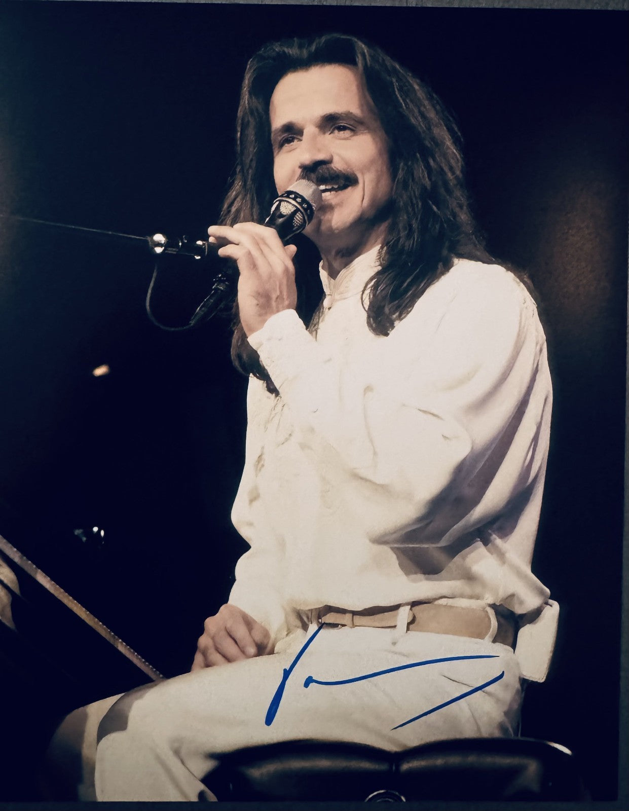 Yanni Signed Autographed Signature 8x10 Matte Photograph COA