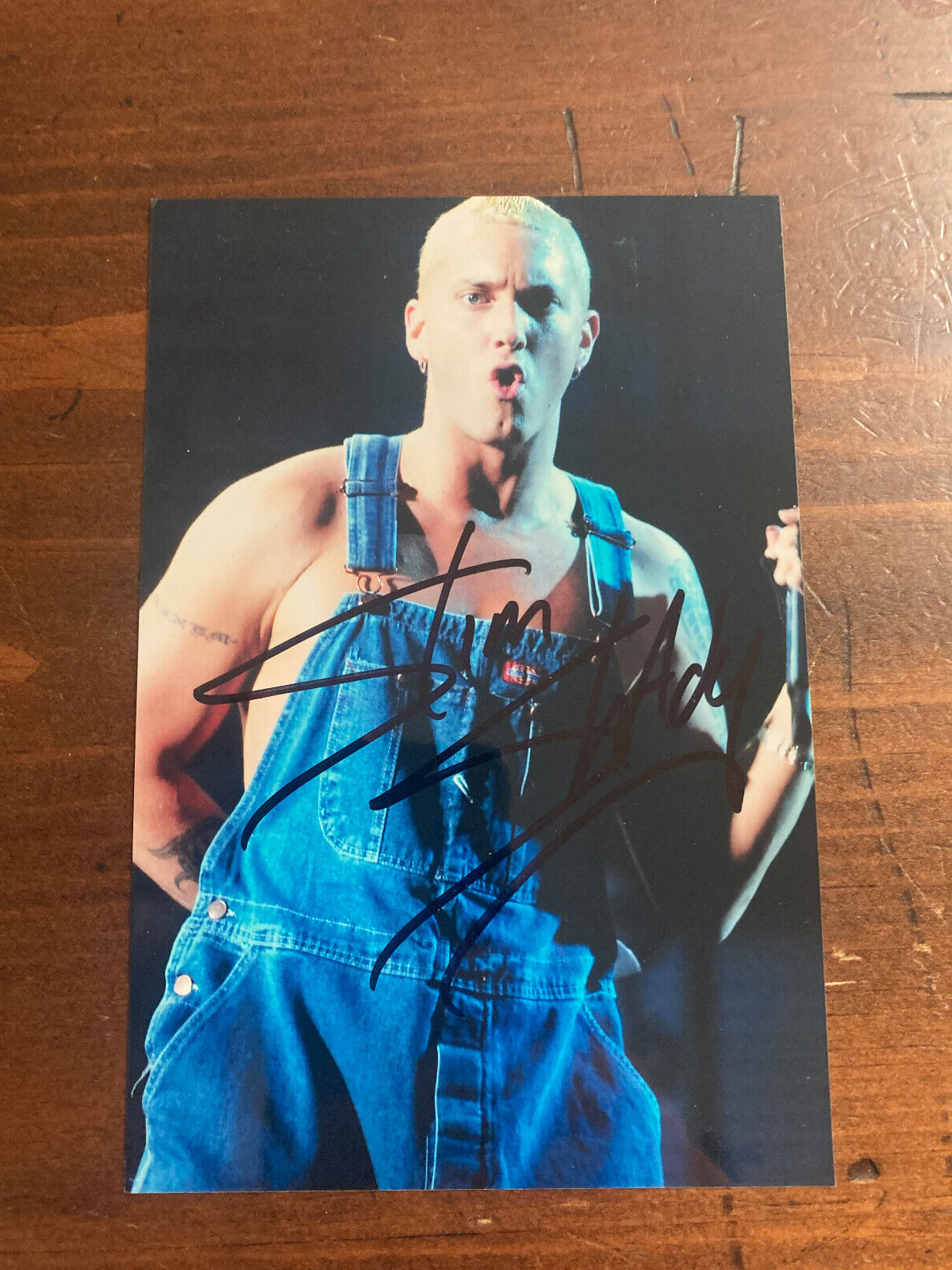 Slim Shady Signed Autograph Signature Eminem 4x6 Color Glossy Photograph