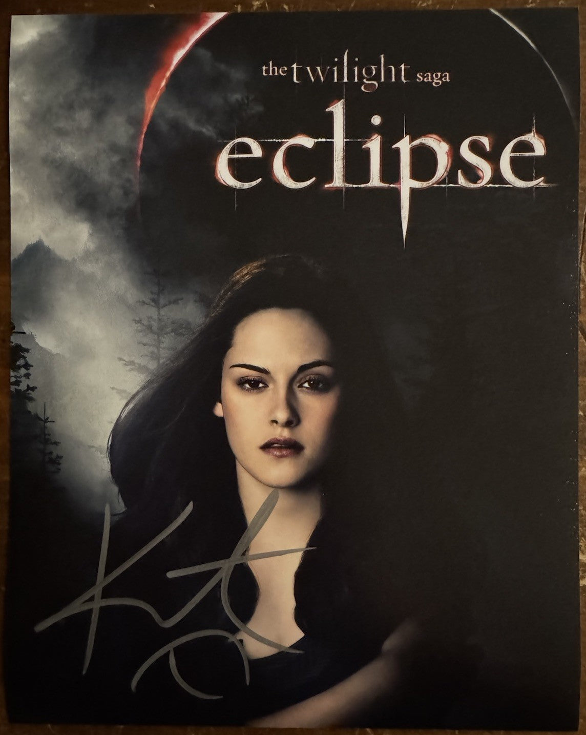 Kristen Stewart Twilight Signed Autograph Signature 8x10 Matte Photograph COA