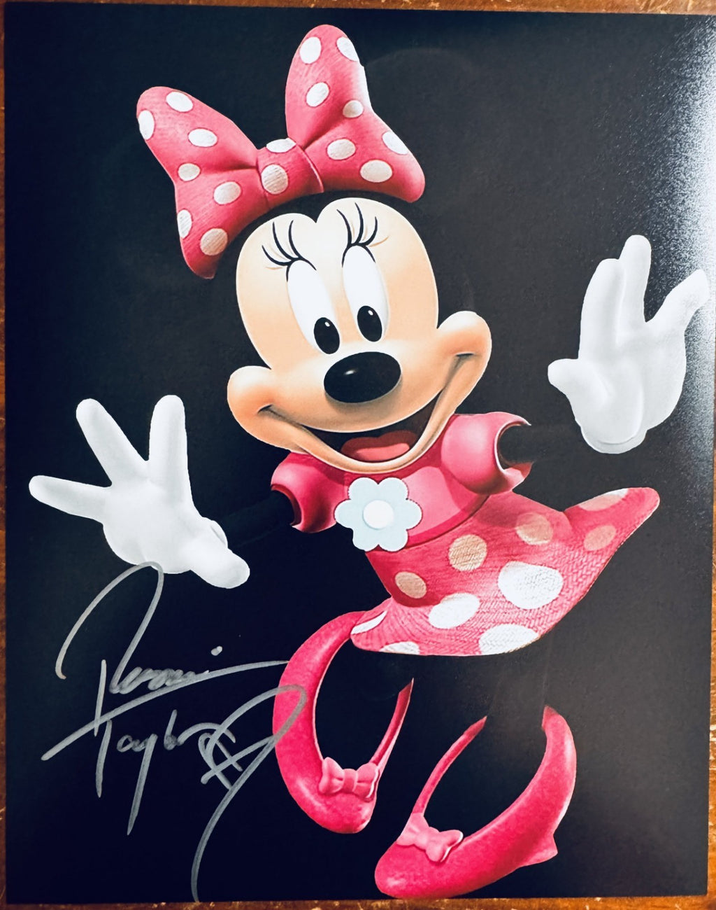 Russi Taylor Mini Mouse Signed Autographed Signature 8x10 Matte Photograph COA