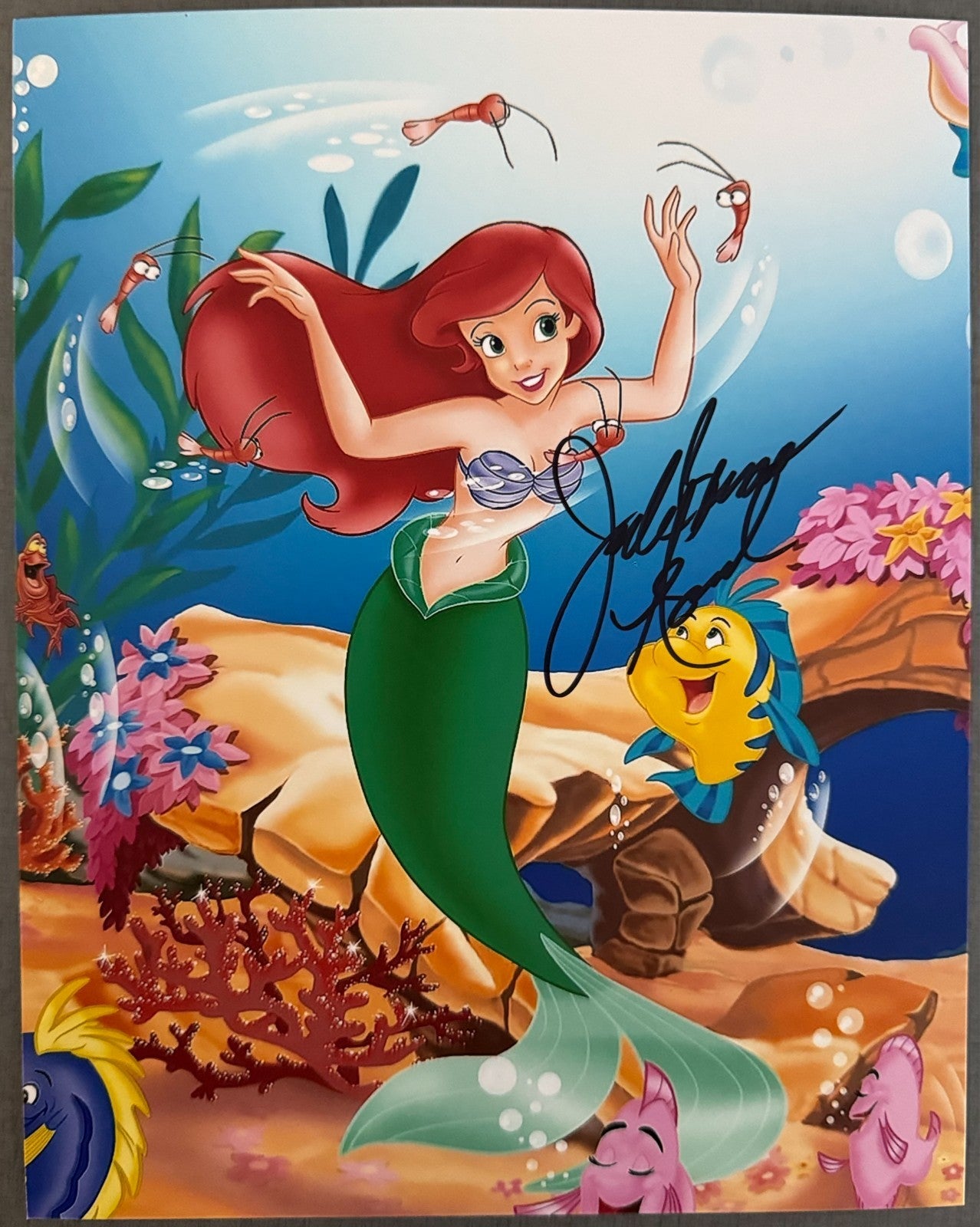 Jodie Benson Little Mermaid Signed Autographed Signature 8x10 Matte Photo COA