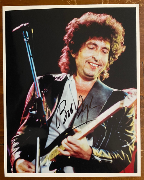 Bob Dylan Signed Autograph Signature 8x10 Color Glossy Photograph
