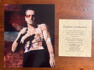 Bono U2 Signed Autograph Signature 8x10 Glossy Photograph With COA