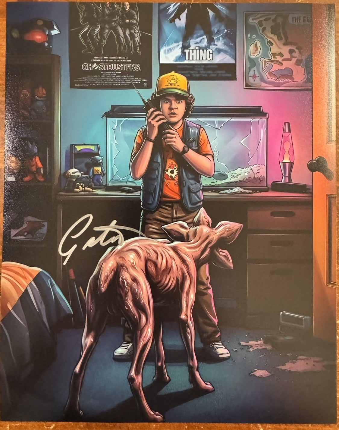 Gaten Matarazzo as Dustin Autographed Signature 8x10 Matte Stranger Things COA
