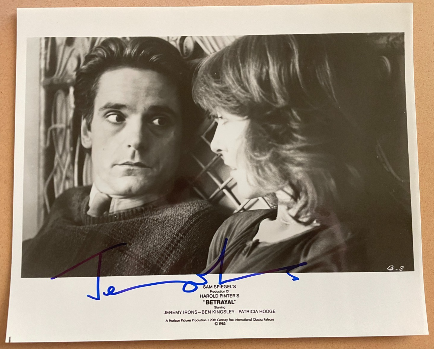 Jeremy Irons Signed Autograph Signature 10x8 Betrayal Vintage Movie Photograph
