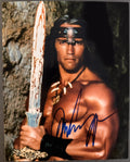Arnold Schwarzenegger Conan Signed Autograph Signature 8x10 Matte Photograph COA