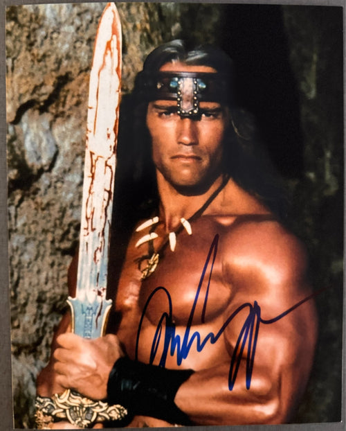 Arnold Schwarzenegger Conan Signed Autograph Signature 8x10 Matte Photograph COA