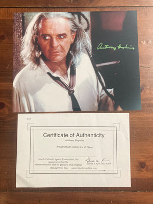 Anthony Hopkins Signed Autograph Signature 10x8 Color Glossy Photograph W/ COA