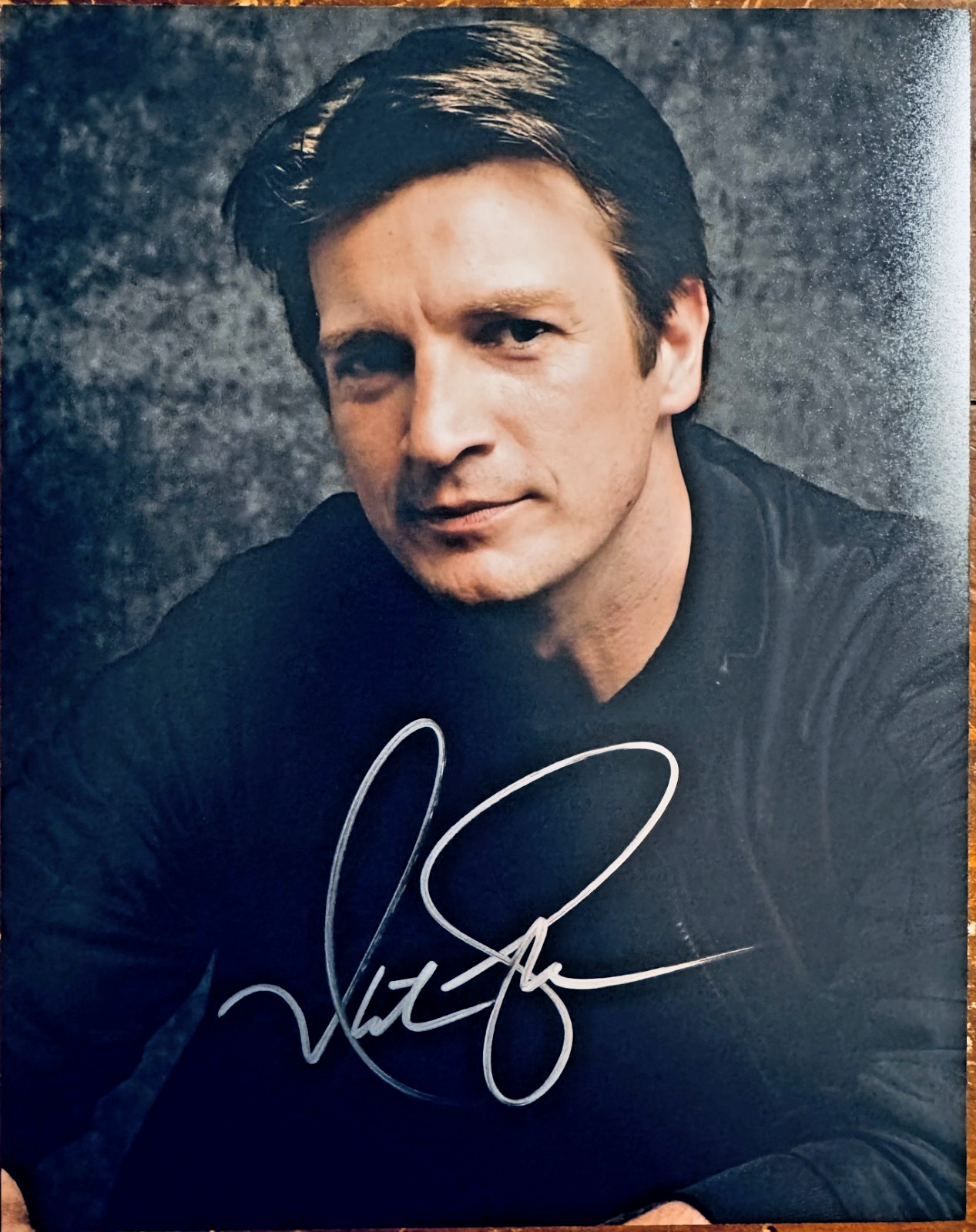 Nathan Fillion Signed Autographed Signature 8x10 Matte Photograph COA