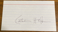 Katherine Hepburn Signed Autograph Signature 3x5 Vintage Index Card