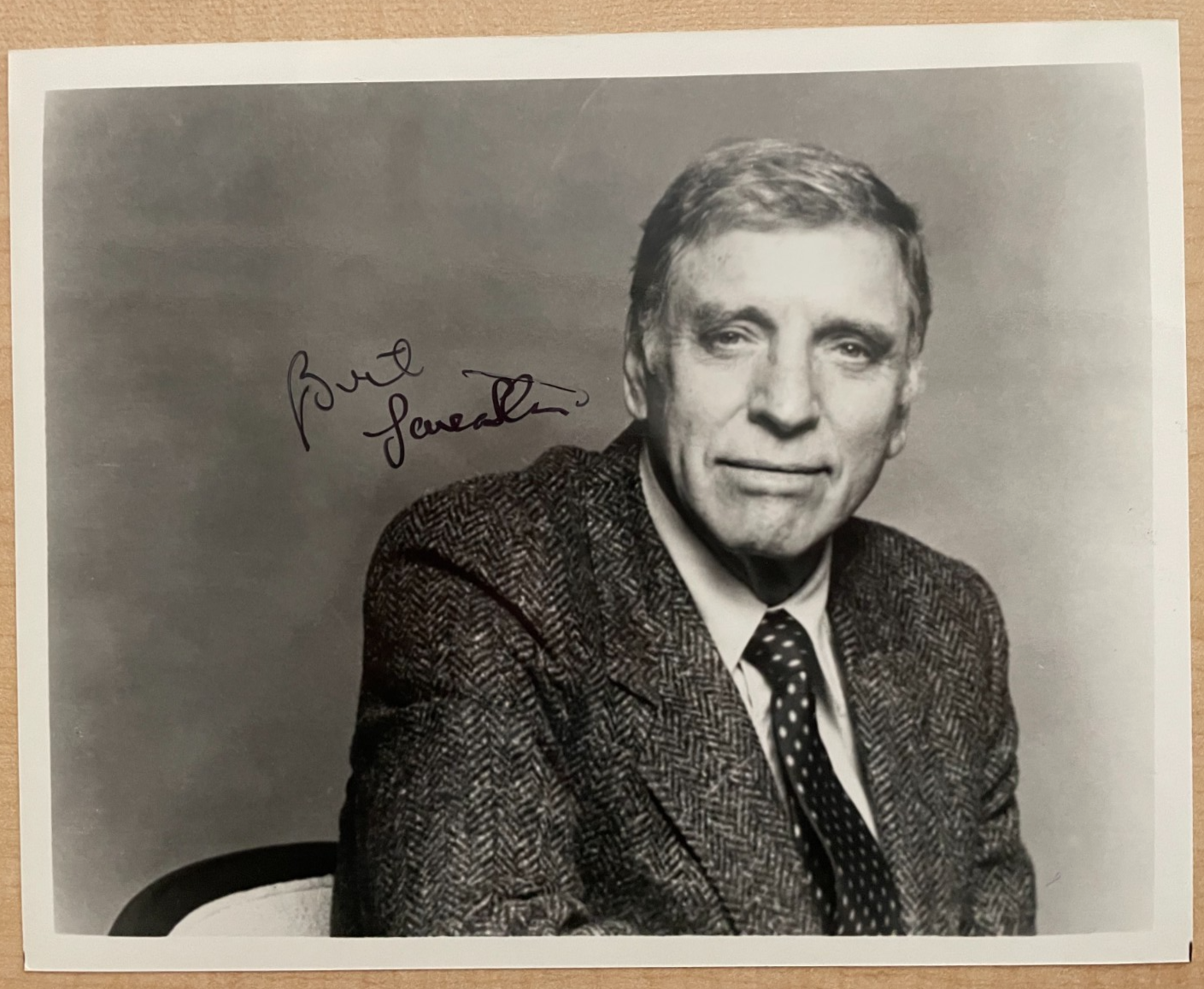 Burt Lancaster Signed Autograph Signature 10x8 Glossy Photograph