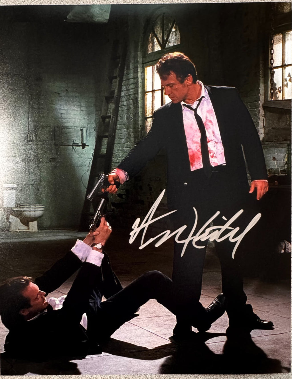 Harvey Keitel Reservoir Dogs Signed Autograph 8x10 Matte Photograph COA