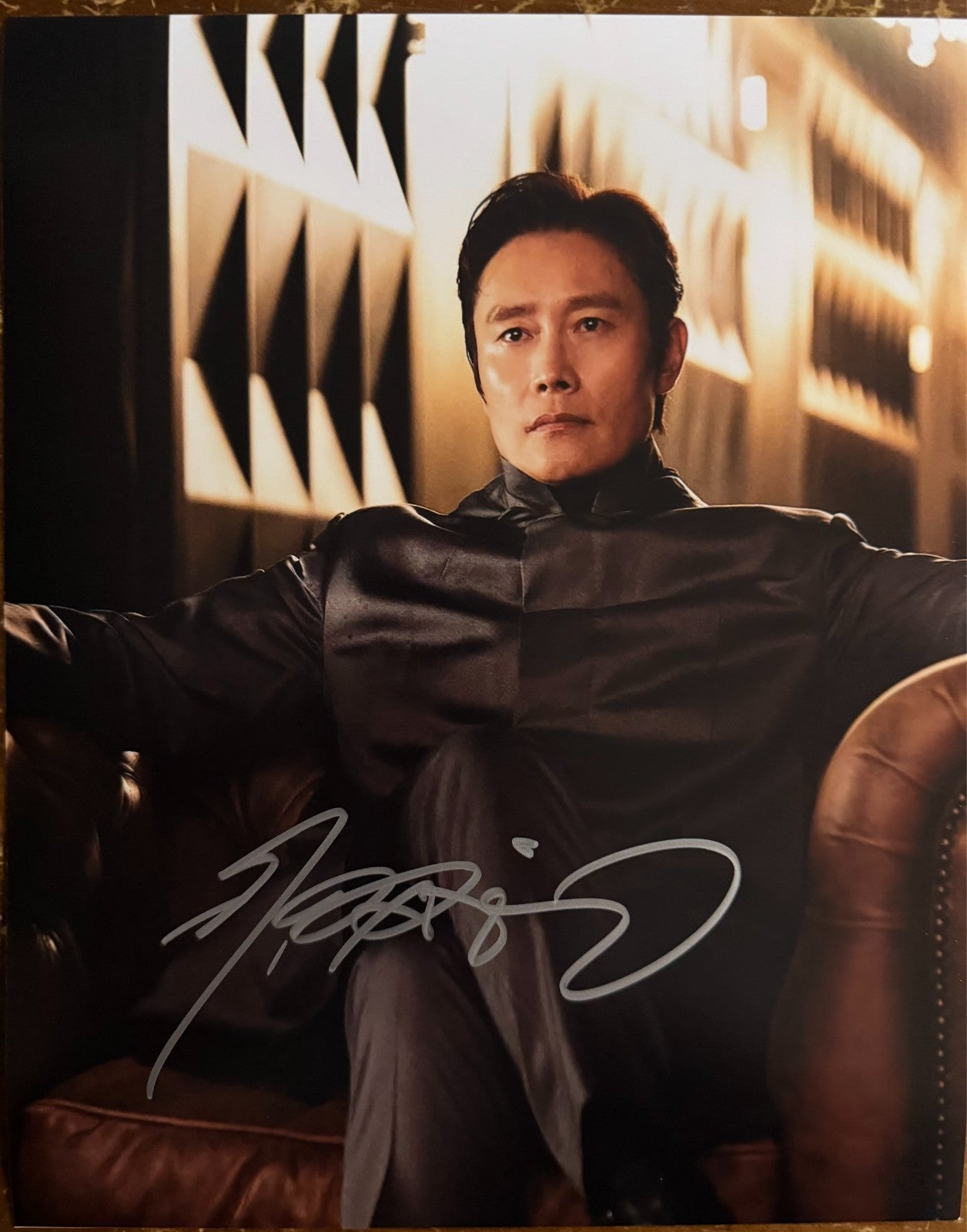 Lee Byung-hun Squid Games Signed Autographed Signature 8x10 Matte Photograph COA