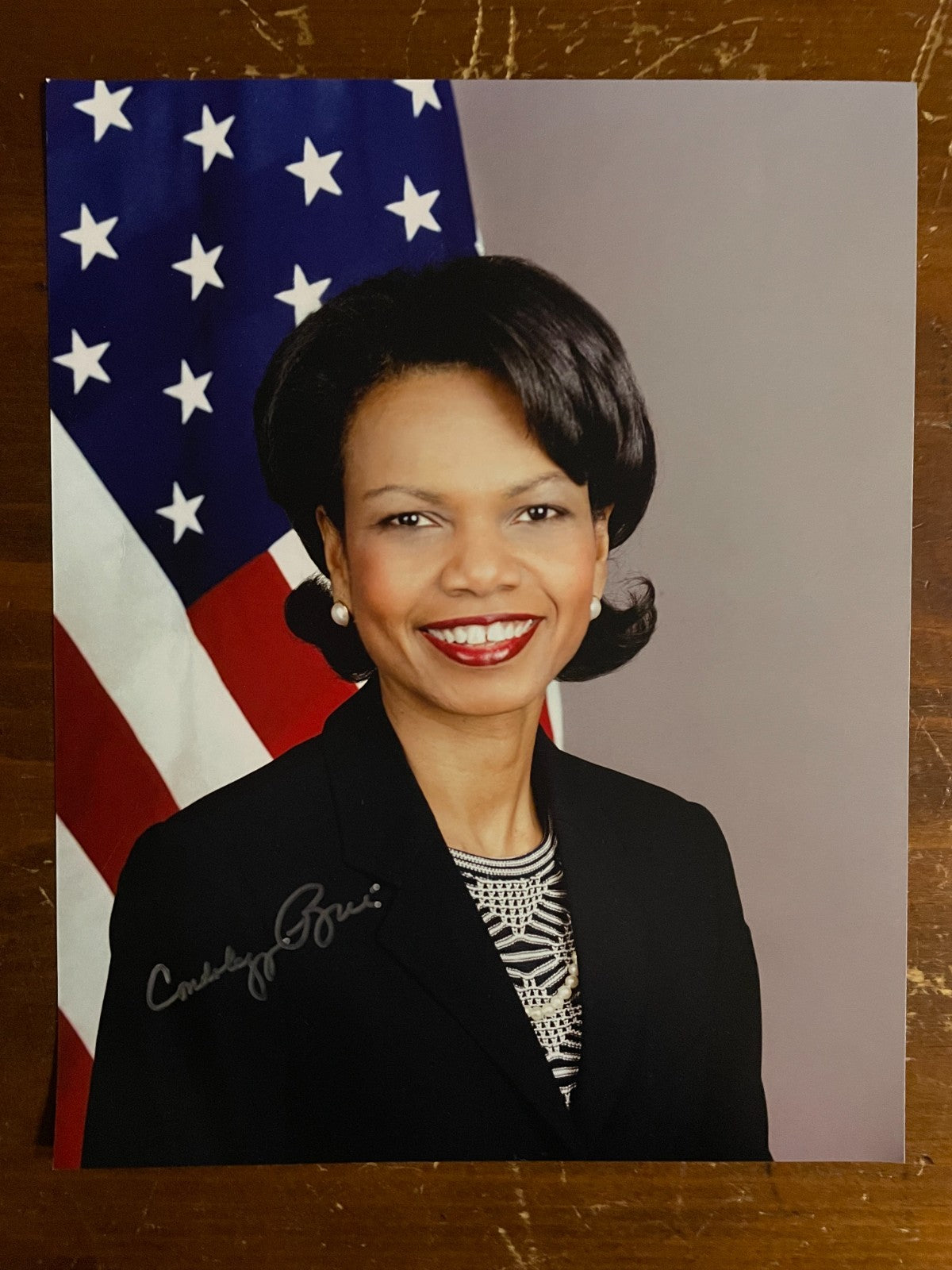Condoleezza Rice Signed Autograph Signature 8x10 Color Glossy Photograph