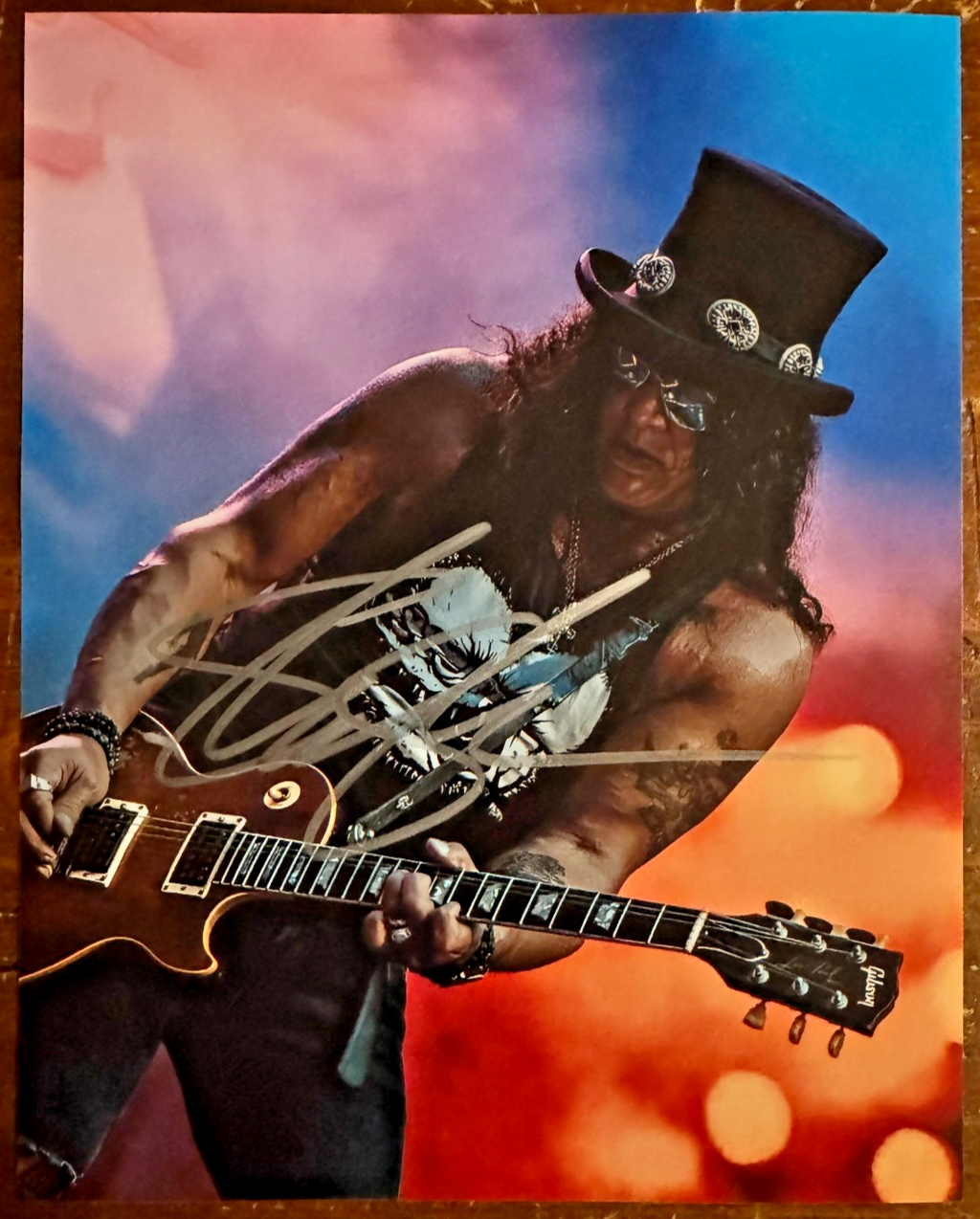 Slash Guns N Roses Signed Autographed Signature 8x10 Matte Photograph COA