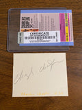 Charlie Chaplin Signed Autograph Signature 3.5x2.75 cut vintage paper +Card COA
