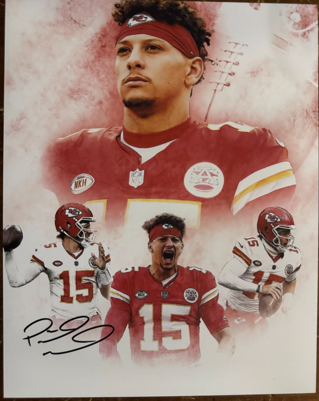 Patrick Mahomes Signed Autograph Signature 8x10 Matte KC Chiefs Photograph COA