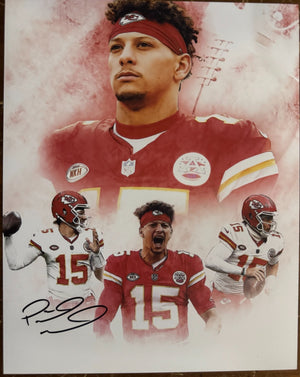 Patrick Mahomes Signed Autograph Signature 8x10 Matte KC Chiefs Photograph COA