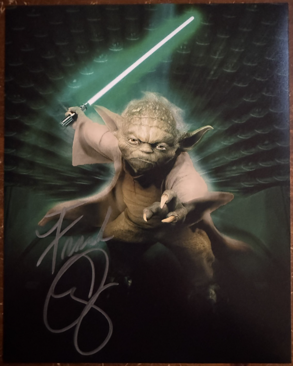 Frank Oz Yoda Autographed Signature 8x10 Matte Photograph COA