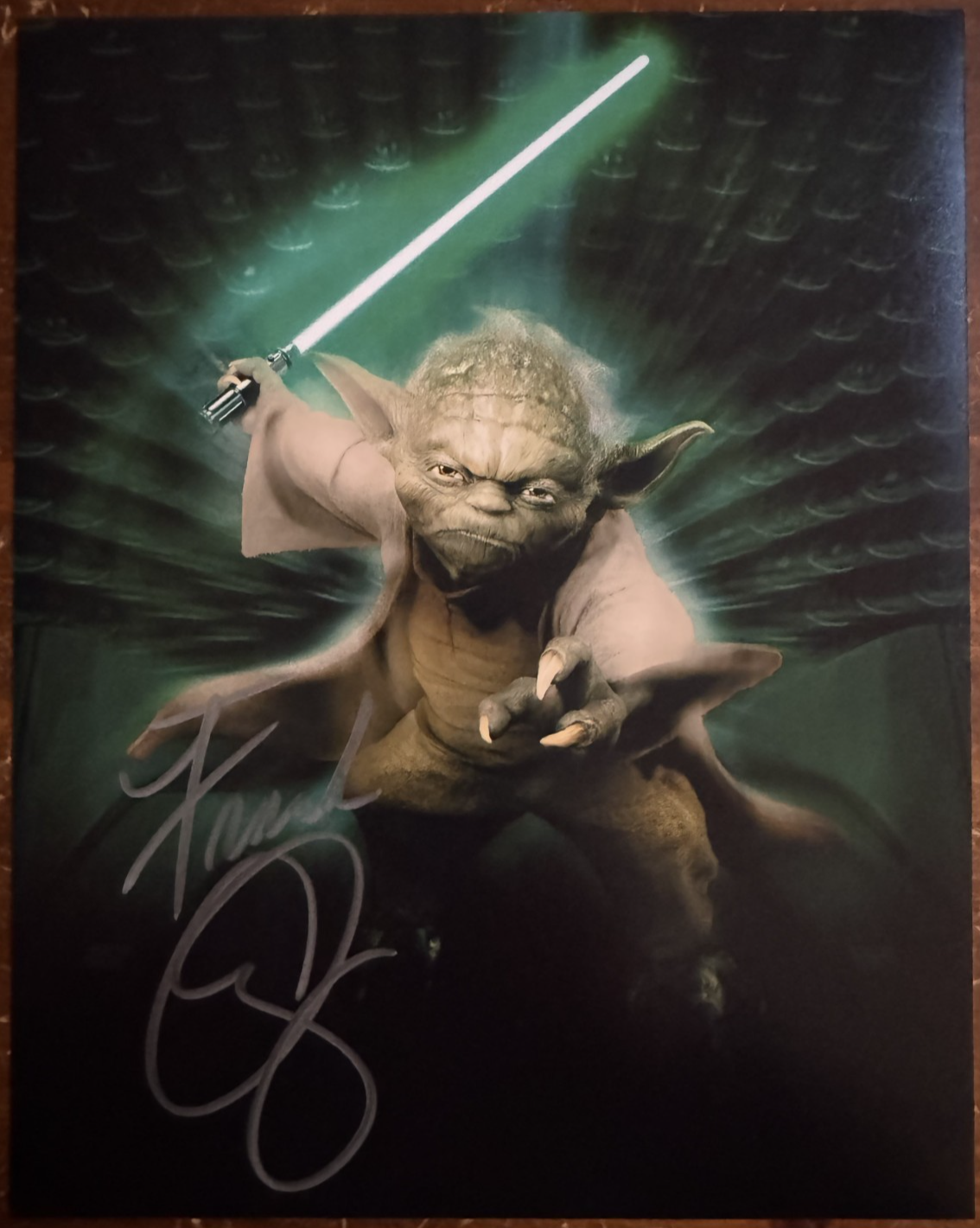 Frank Oz Yoda Autographed Signature 8x10 Matte Photograph COA