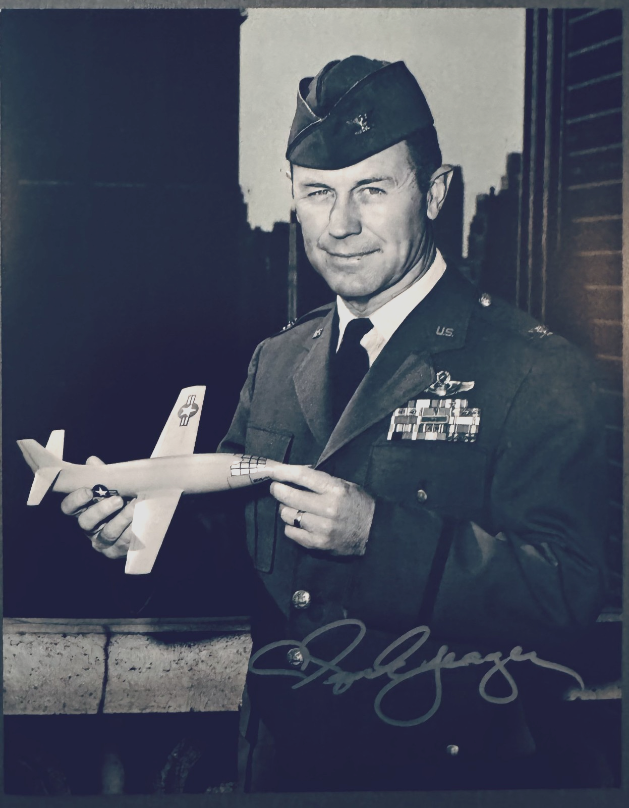 Chuck Yeager Signed Autographed Signature 8x10 Matte Photograph with COA