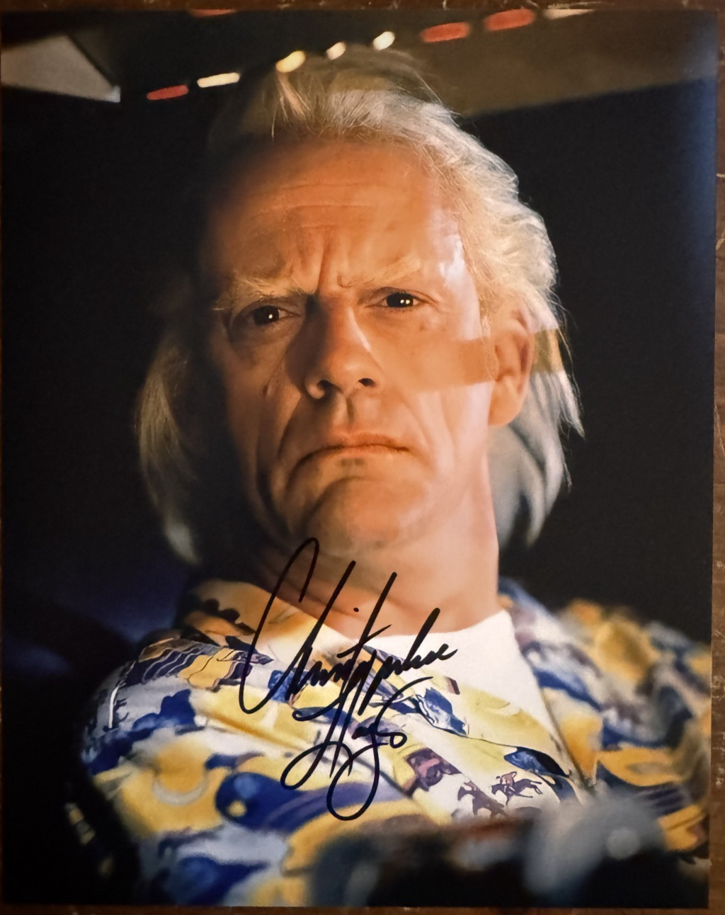 Christopher Lloyd Back to the Future Autographed Signature 8x10 Matte Photo COA