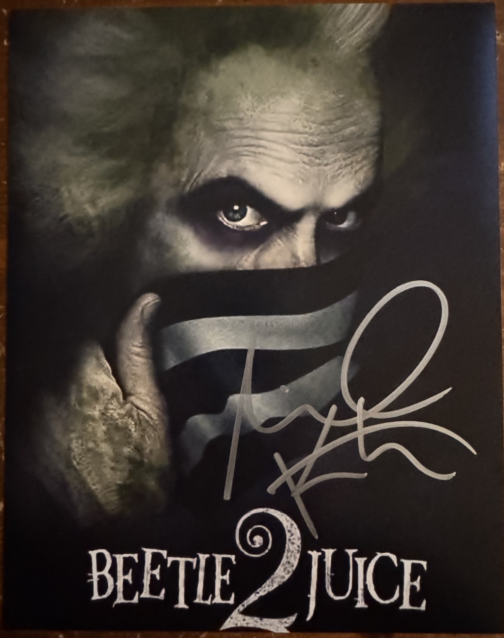 Michael Keaton Beetlejuice 2 Autographed Signature 8x10 Matte Photograph COA