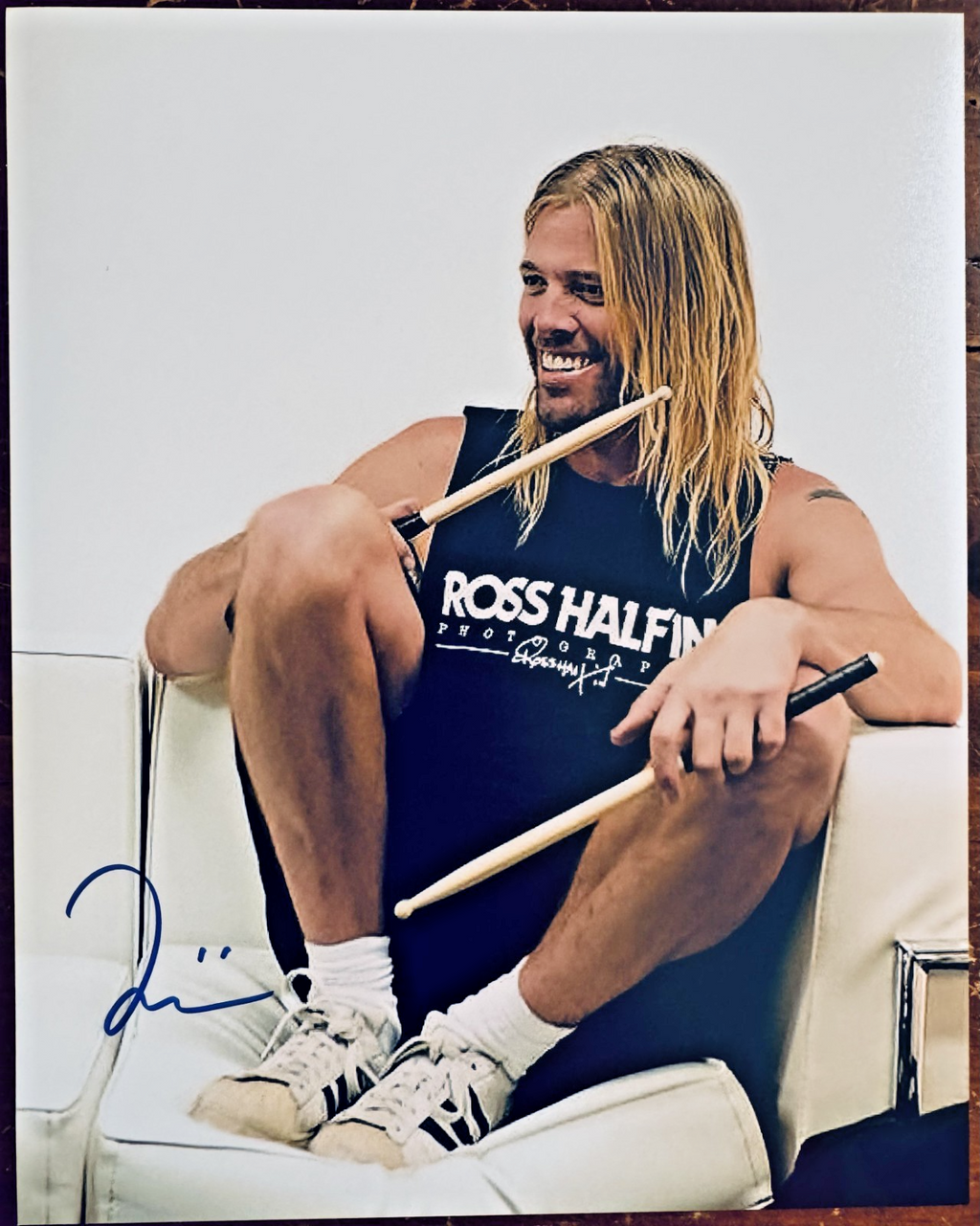 Taylor Hawkins Foo Fighters Signed Autographed Signature 8x10 Matte Photo COA