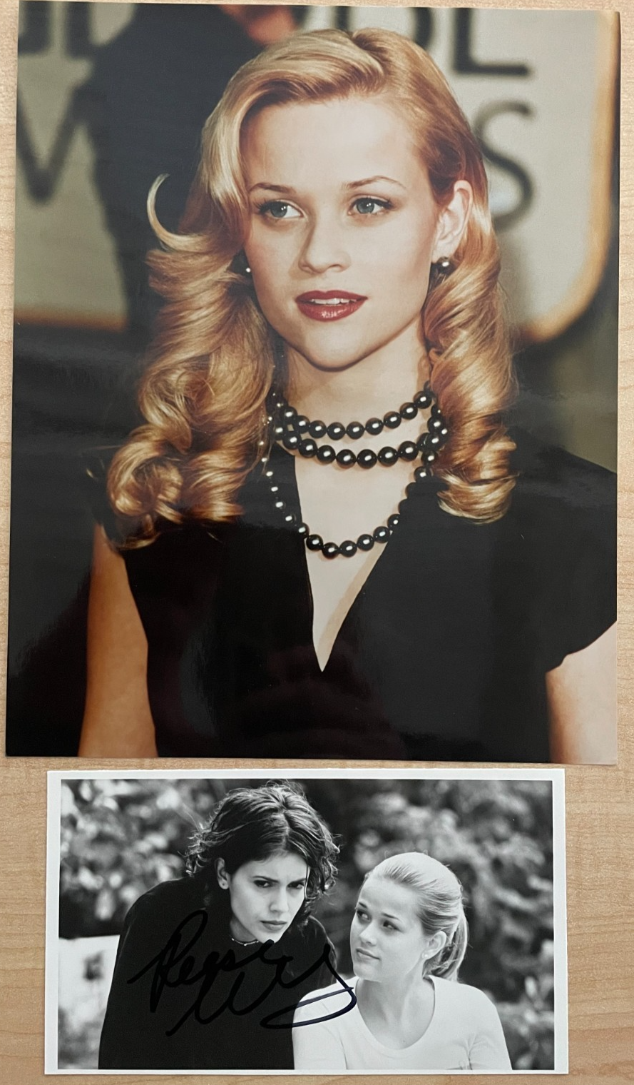 Reese Witherspoon Signed Autograph Signature 6.75x3.75 B&W Photograph