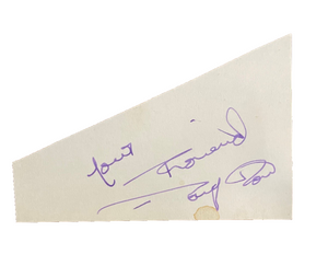 Tony Dow Signed Autograph Signature 3.5x2.5 Cut Vintage Paper Leave it To Beaver