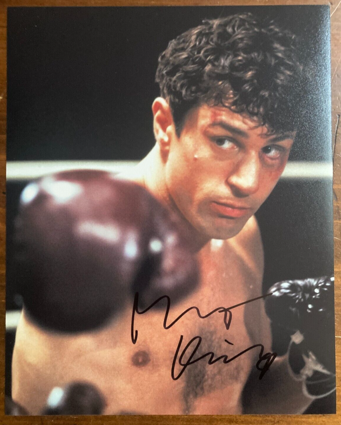 Robert DeNiro Signed Autograph Signature 8x10 Glossy Raging Bull Photograph
