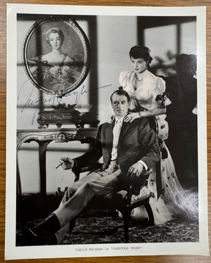 Ingrid Bergman Signed Autograph Signature 8x10 Vintage Saratoga Trunk Movie Phot
