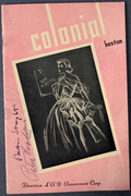 Peter Cookson & Beatrice Straight Signed Colonial Theatre Playbill Cover Boston
