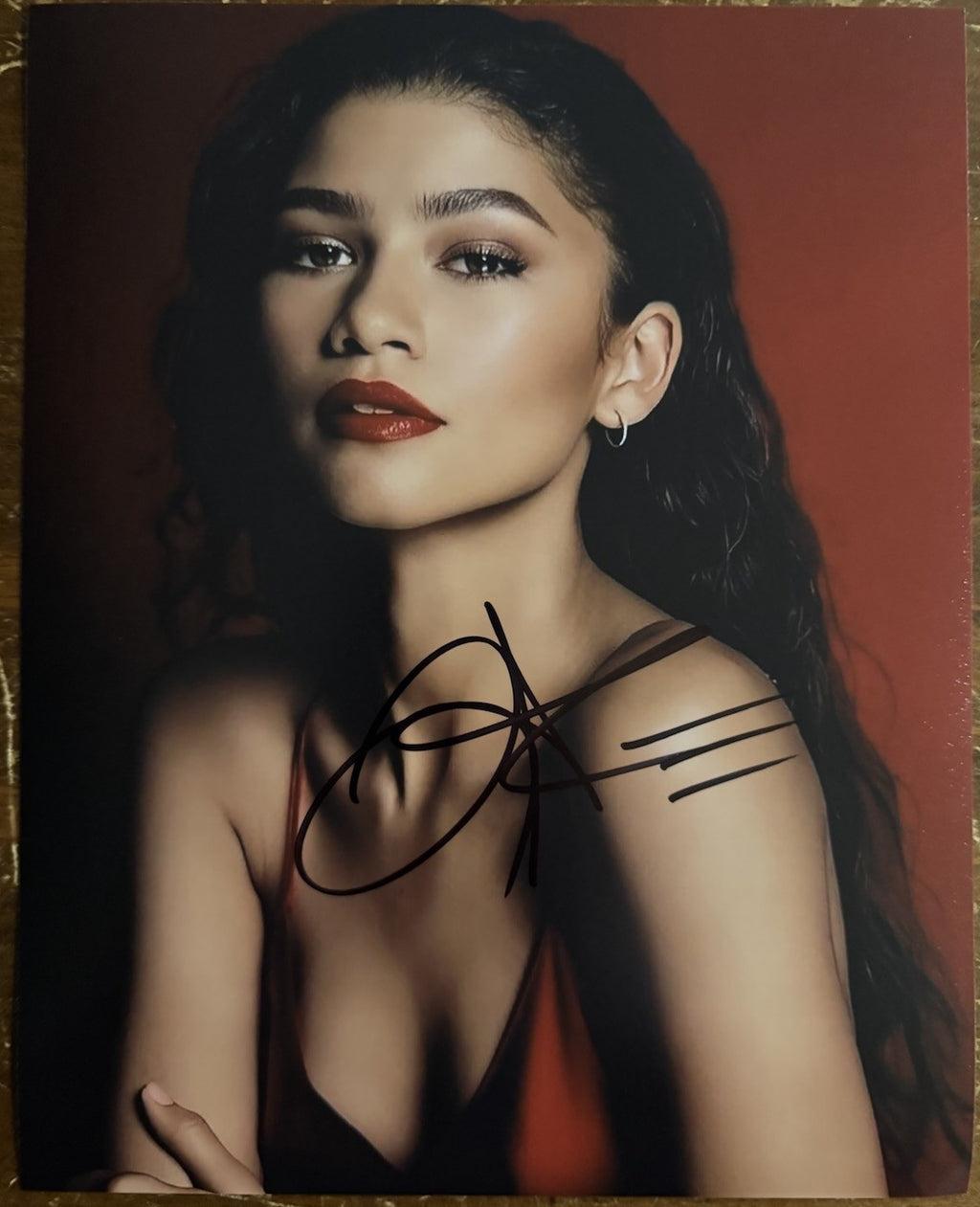Zendaya Coleman Signed Autograph Signature 8x10 Matte Dune Photograph COA