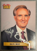 Ralph Emery Signed Autograph Signature Collectible Country Gold Trading Card