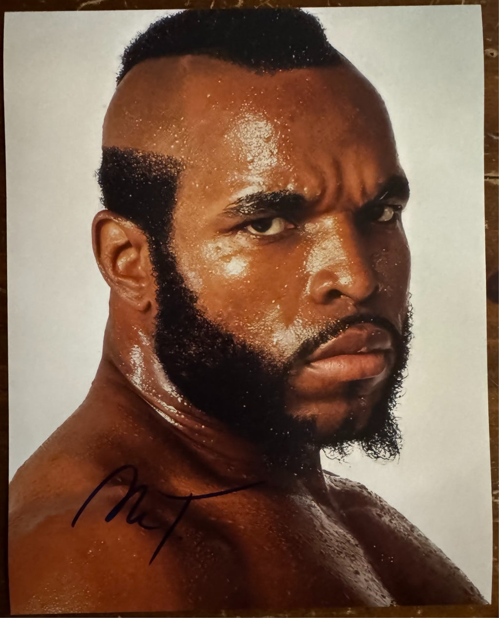 Mr. T A-TEAM signed Autographed Signature 8x10 Matte Photograph COA
