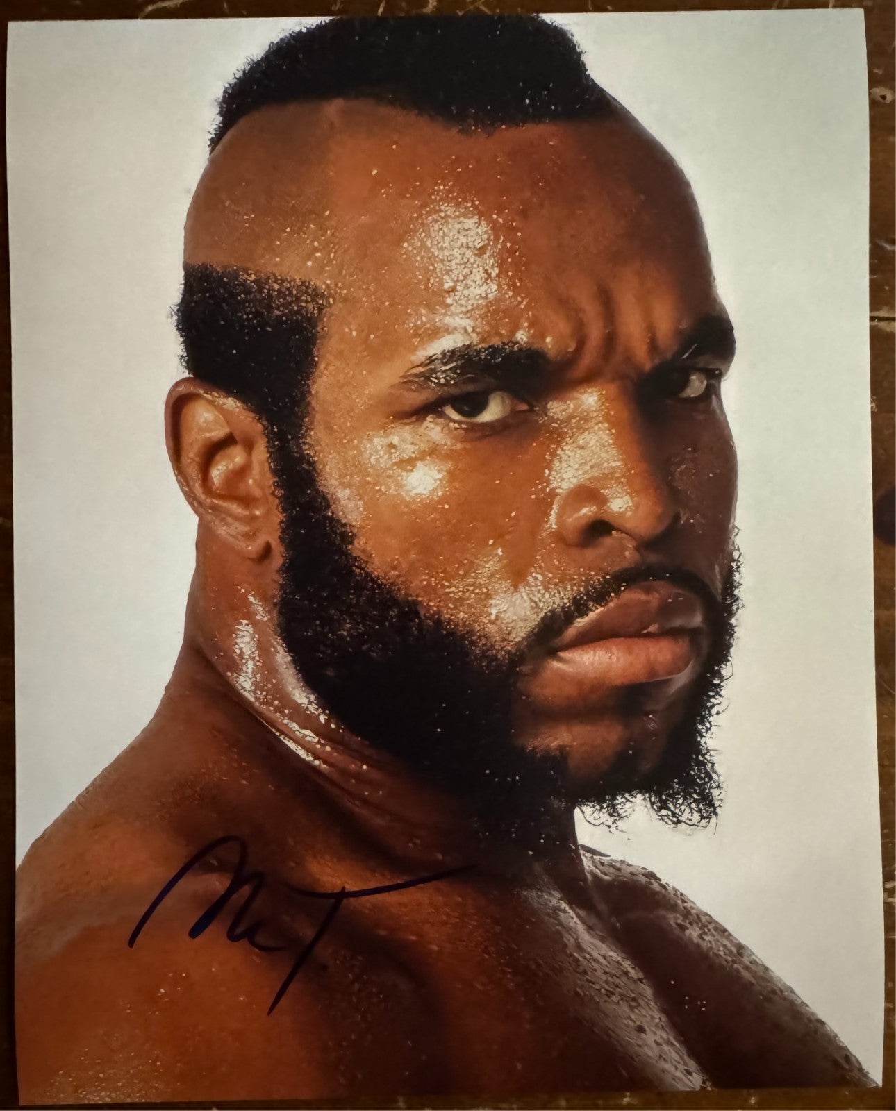 Mr. T A-TEAM signed Autographed Signature 8x10 Matte Photograph COA