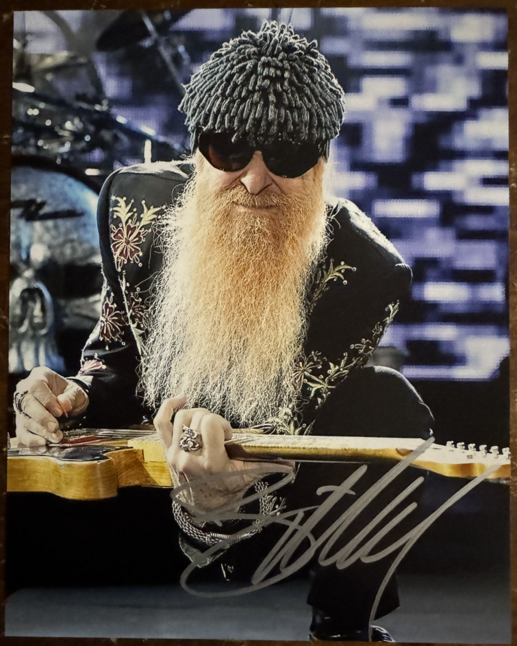 Billy Gibbons ZZ Top Autographed Signature 8x10 Matte Photograph COA