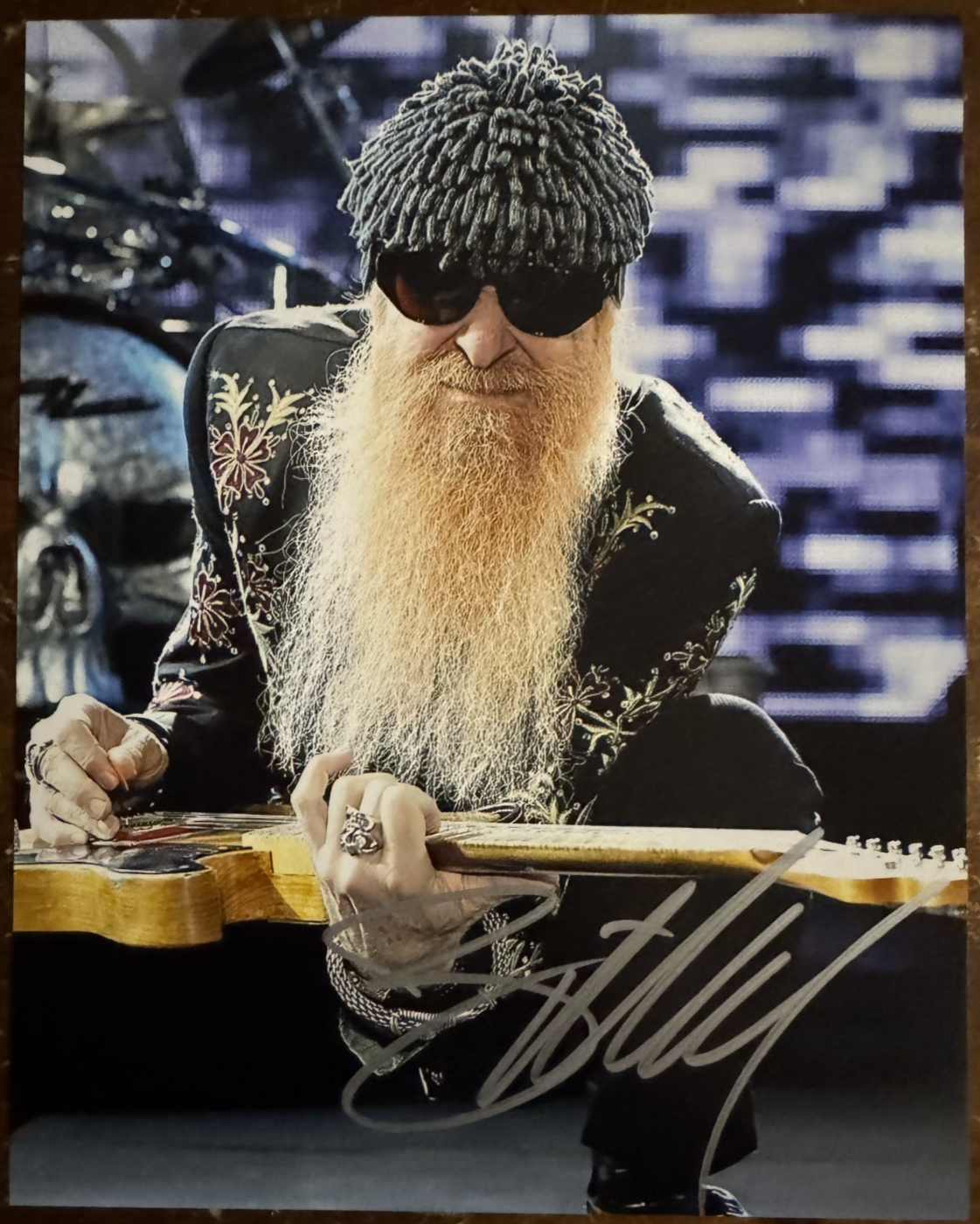 Billy Gibbons ZZ Top Autographed Signature 8x10 Matte Photograph COA