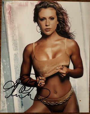 Alyssa Milano Signed Autographed Signature 8x10 Matte Photograph COA