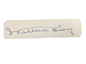 Wallace Beery Signed Autograph Signature 3.5x.75 Vintage Cut Paper