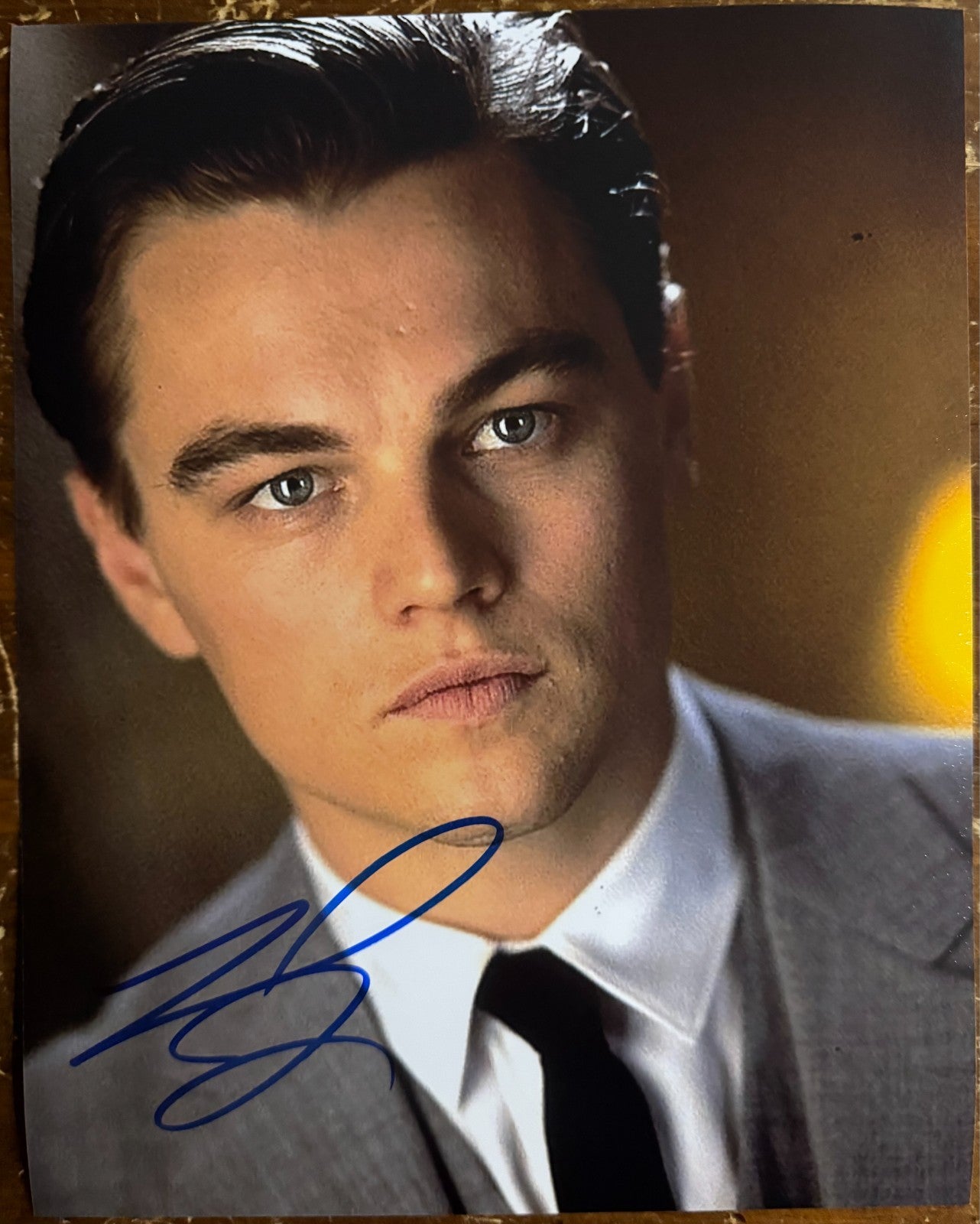 Leonardo DiCaprio Signed Autograph Signature 8x10 Color Glossy Photograph