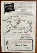 Playbill Page The Potting Shed by Gene Lyons, Tom Bosley, Frances Starr + 4