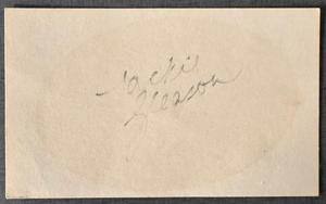 Jackie Gleason Signed 3x5 Index Card ?intage Autograph ?V Icon ?uthentic
