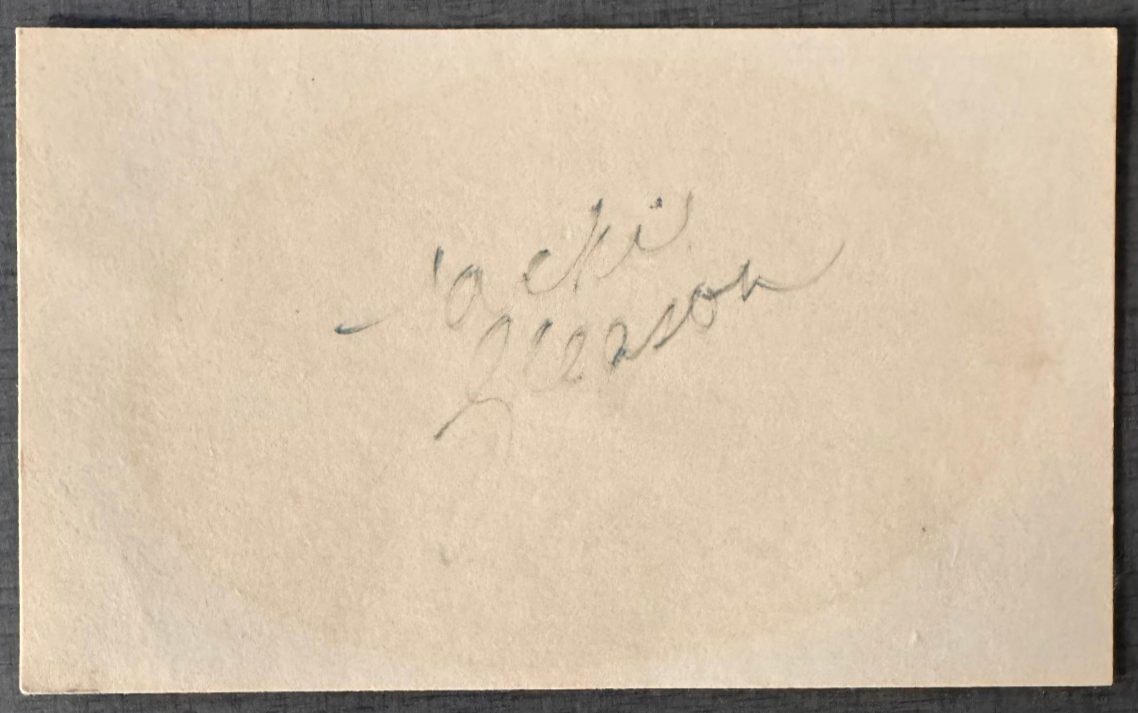 Jackie Gleason Signed 3x5 Index Card ?intage Autograph ?V Icon ?uthentic
