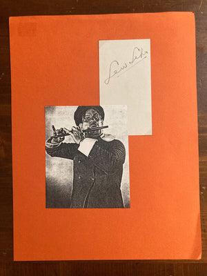 Lew Lehr Signed Autograph Signature 2.25x4.25 Removable Cut Vintage Paper 1930s