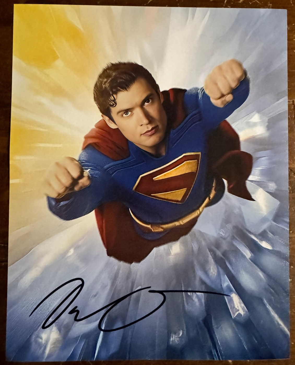 David Corenswet signed Autographed Signature 8x10 Matte Superman Photograph COA